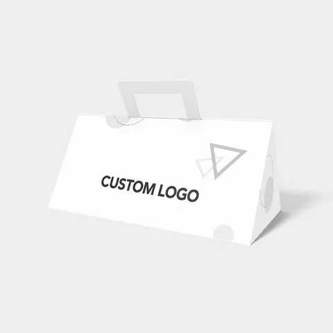 Reference view of triangular carry boxes, style E60864.