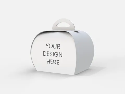 Reference view of cake boxes with handles, style E60871.