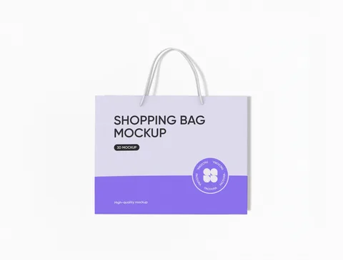 Reference view of shopping bags with rope handles, style E60872.