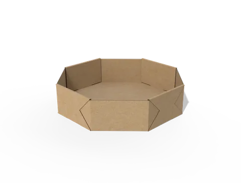 Reference view of octagonal packaging trays, style E60926.