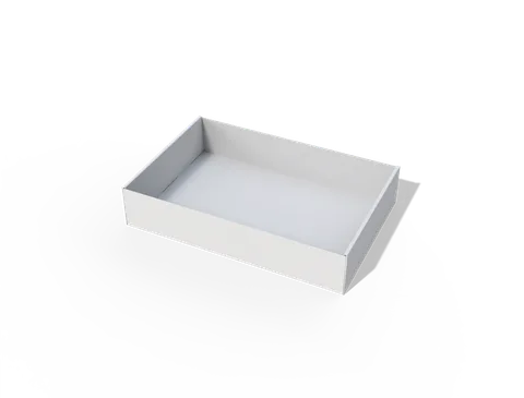 Reference view of packaging trays with auto-lock bases, style E60935.
