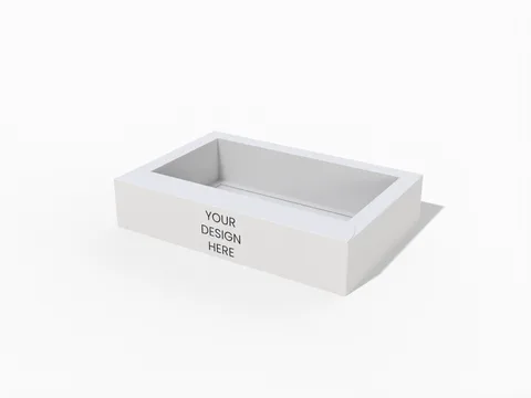 Reference view of display trays with folded rims, style E60953.