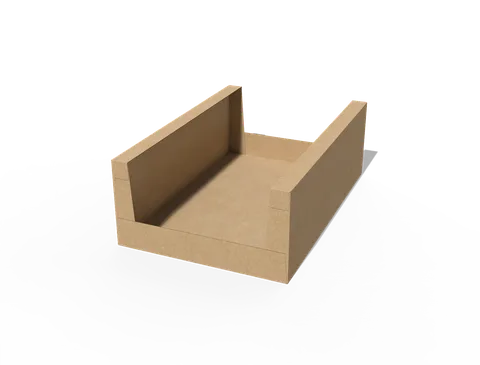 Reference view of counter display trays, style E60993.