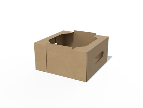 Reference view of display trays with hand holes, style E60999.