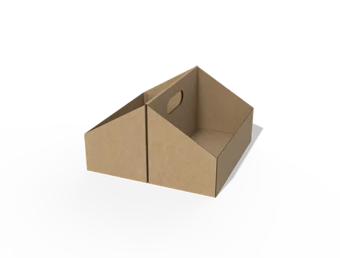 Reference view of display trays with hand holes, style E61023.