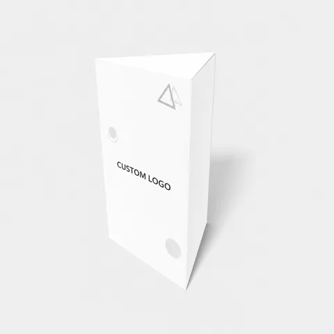 Reference view of triangular cartons with tear strips, style E61106.