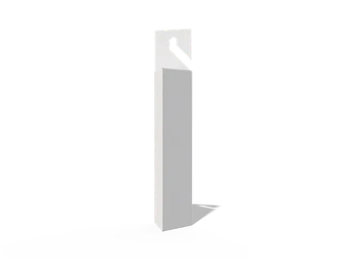 Reference view of triangular hanging cartons, style E61112.