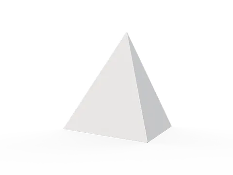 Reference view of tetrahedral boxes, style E61137.