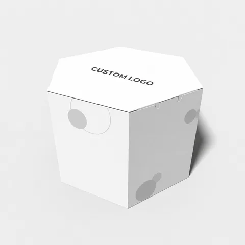 Reference view of hexagonal boxes, style E61183.