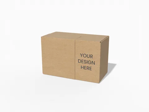 Reference view of kraft shipping cartons, style E61207.