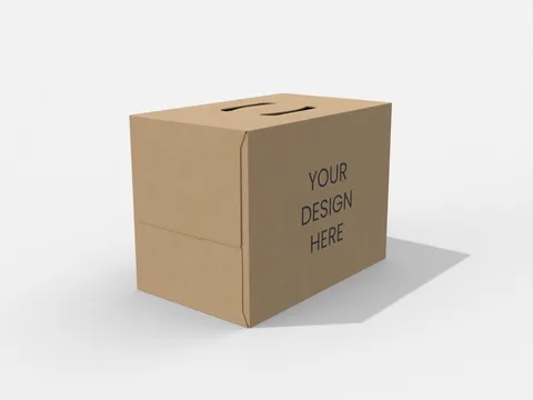 Reference view of shipping cartons with handles, style E61223.
