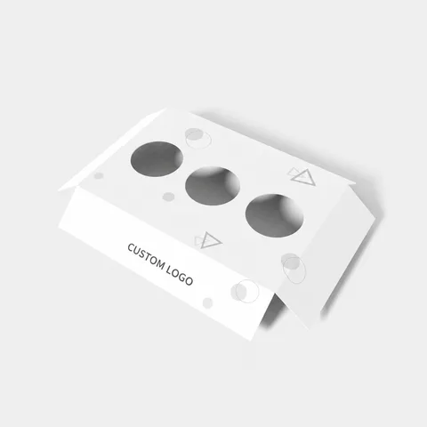 Reference view of packaging inserts with round openings, style E61257.