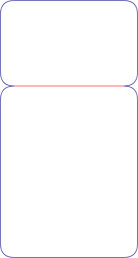 Flat artwork template for folded insert cards, style E61270.