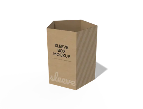 Reference view of pentagonal packaging sleeves, style E61307.