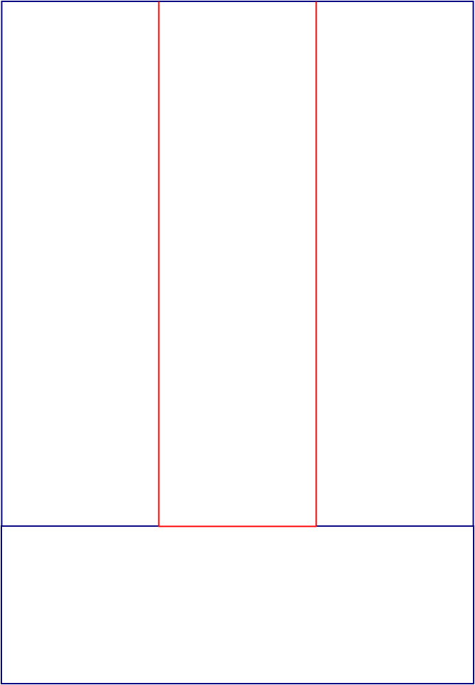 Flat dieline template for carton dividers, style E61315.