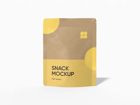 Reference view of stand-up snack pouches, style E61337.