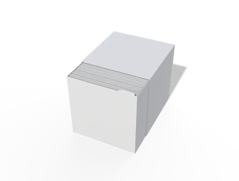 Reference view of tea packaging boxes, style E61352.