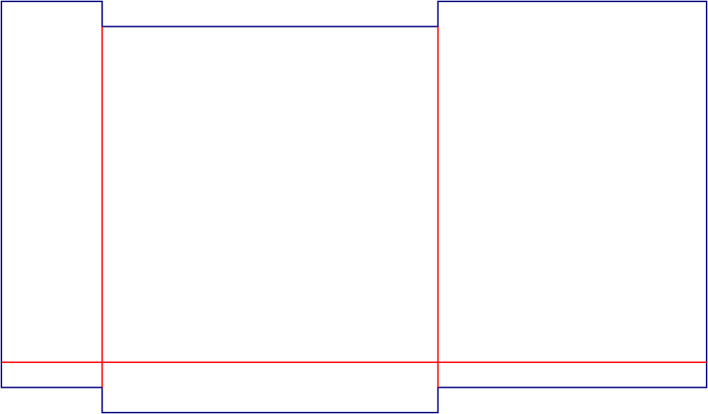 Flat dieline template for paper food bags, style E61359.