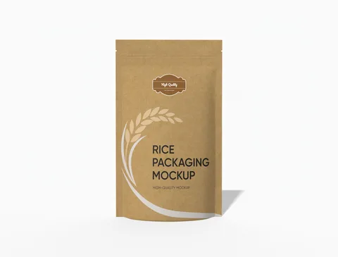 Reference view of stand-up rice pouches, style E61380.