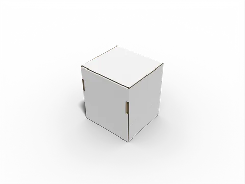 Reference view of document boxes with locking tabs, style E61385.