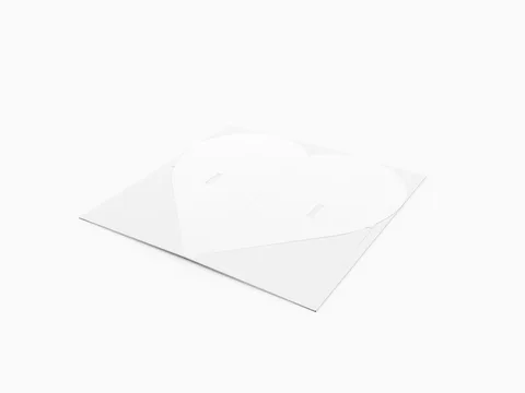 Reference view of envelopes with heart-shaped closure flaps, style E61481.