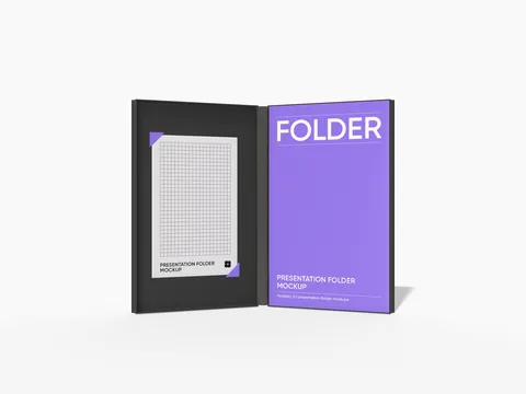 Reference view of presentation folders, style E61512.