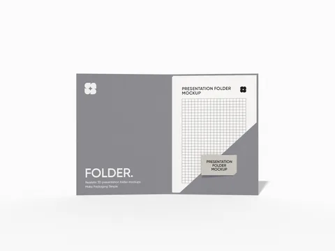 Reference view of presentation folders, style E61515.