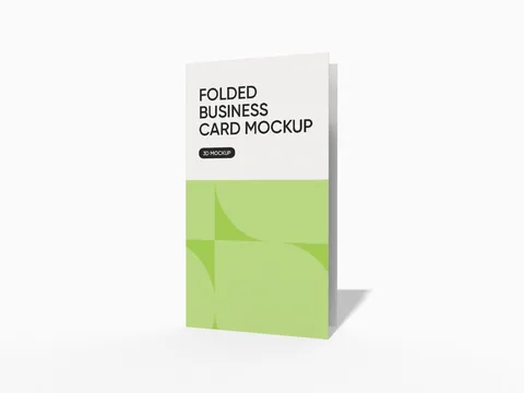 Reference view of folded business cards, style E61517.