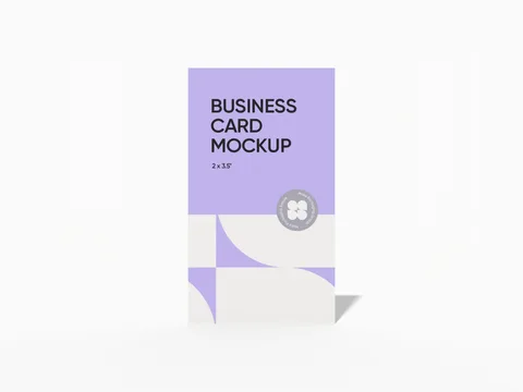 Reference view of portrait business cards, style E61524.
