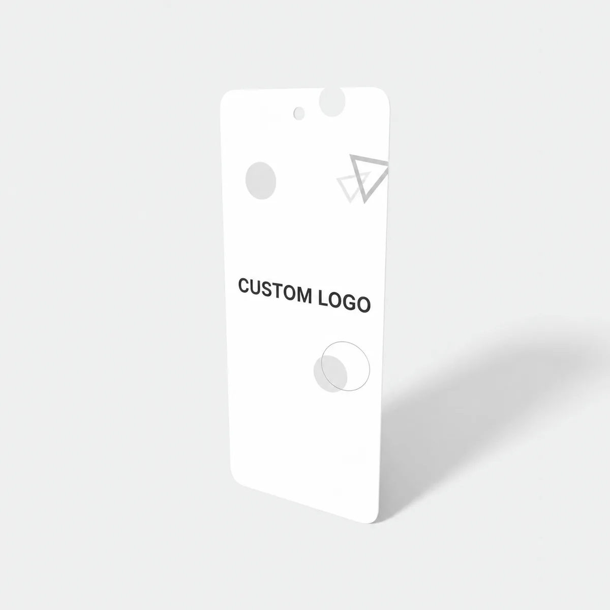 Reference view of rectangular hang tags, style E61541.
