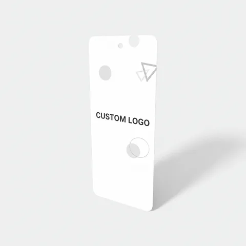 Reference view of rectangular hang tags, style E61541.