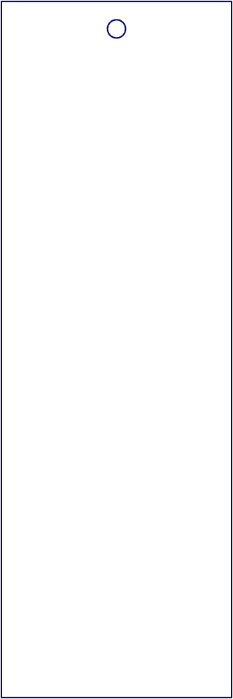 Flat artwork template for bookmarks, style E61545.