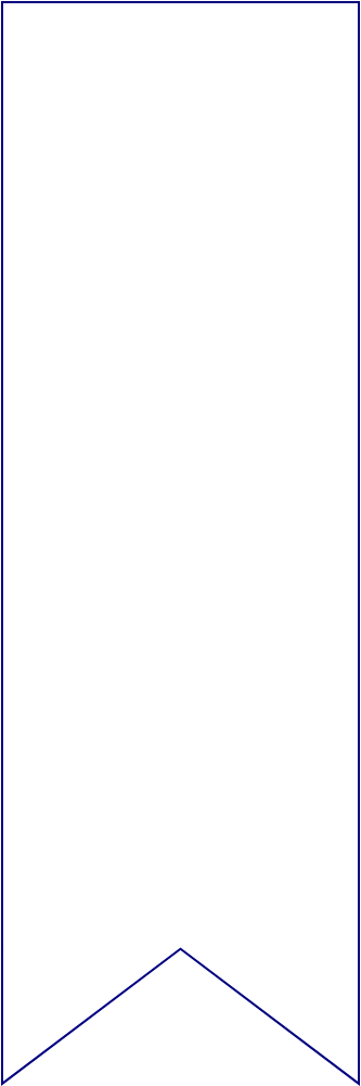 Flat artwork template for bookmarks, style E61569.
