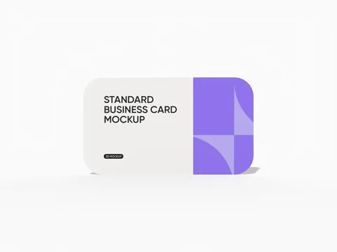 Reference view of business cards with rounded corners, style E61572.