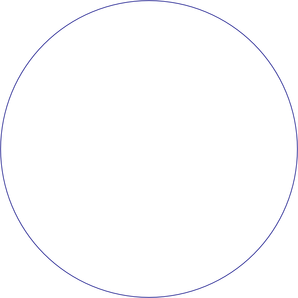 Flat artwork template for round labels, style E61582.