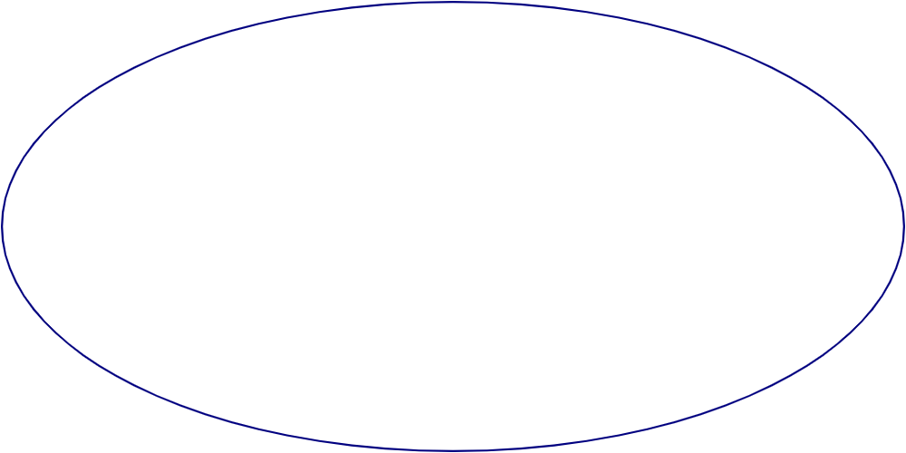 Flat artwork template for oval labels, style E61583.