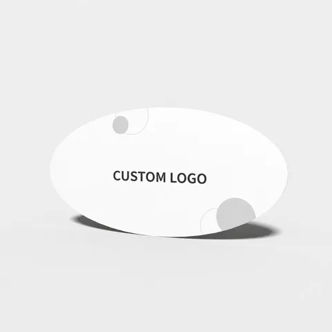 Reference view of oval labels, style E61583.