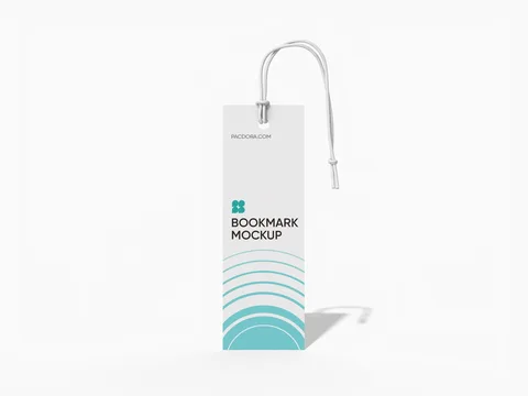 Reference view of bookmarks with cord attachments, style E61595.