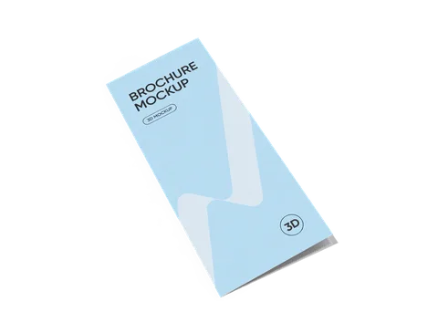 Reference view of tri-fold leaflets, style E61613.