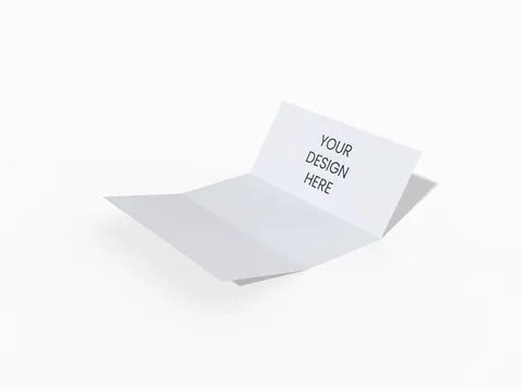 Reference view of tri-fold leaflets, style E61624.