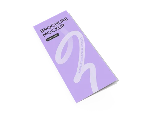 Reference view of tri-fold leaflets, style E61625.