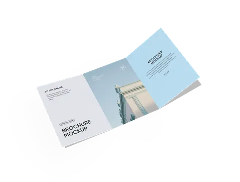 Reference view of A5 tri-fold leaflets, style E61626.