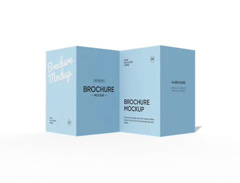 Reference view of A4 printed brochures, style E61629.
