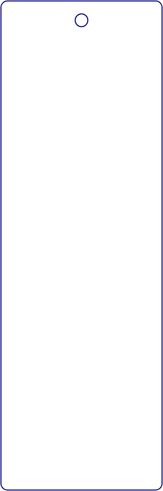 Flat artwork template for bookmarks, style E61638.