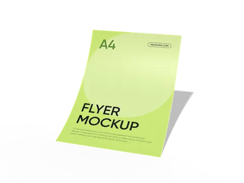Reference view of A4 printed flyers, style E61643.