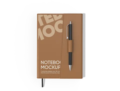 Reference view of leather-cover notebooks, style E61700.