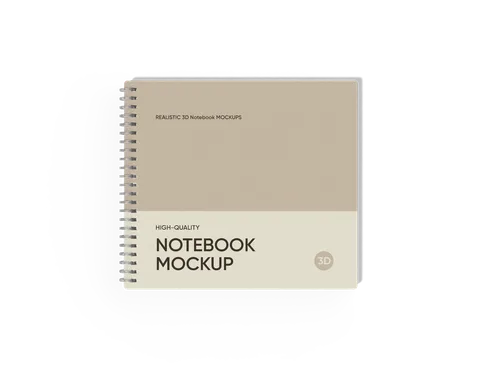 Reference view of square notebooks, style E61721.
