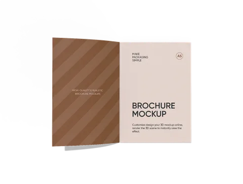 Reference view of printed brochures, style E61744.