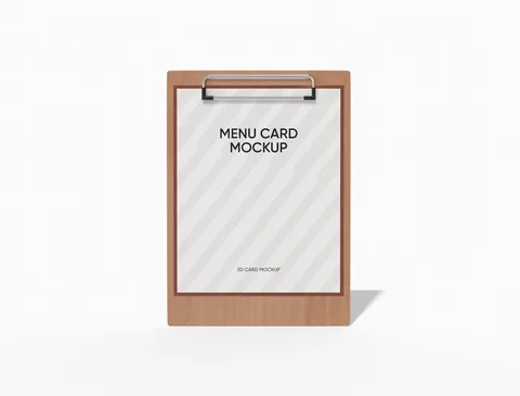 Reference view of menu cards, style E61770.