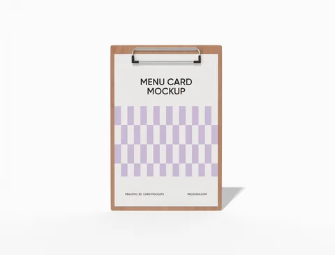 Reference view of A5 menu cards, style E61771.